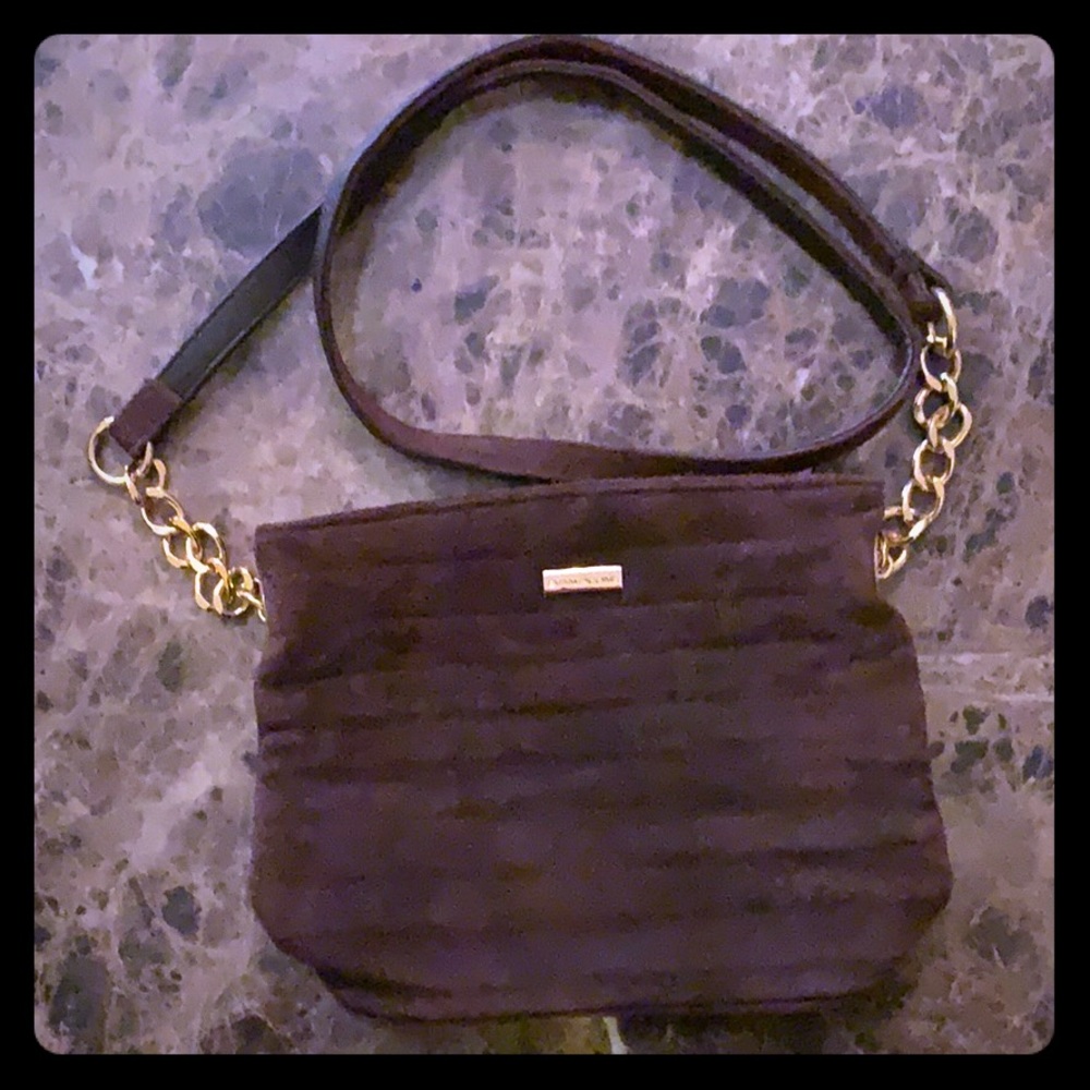 Brown Suede Cross Body